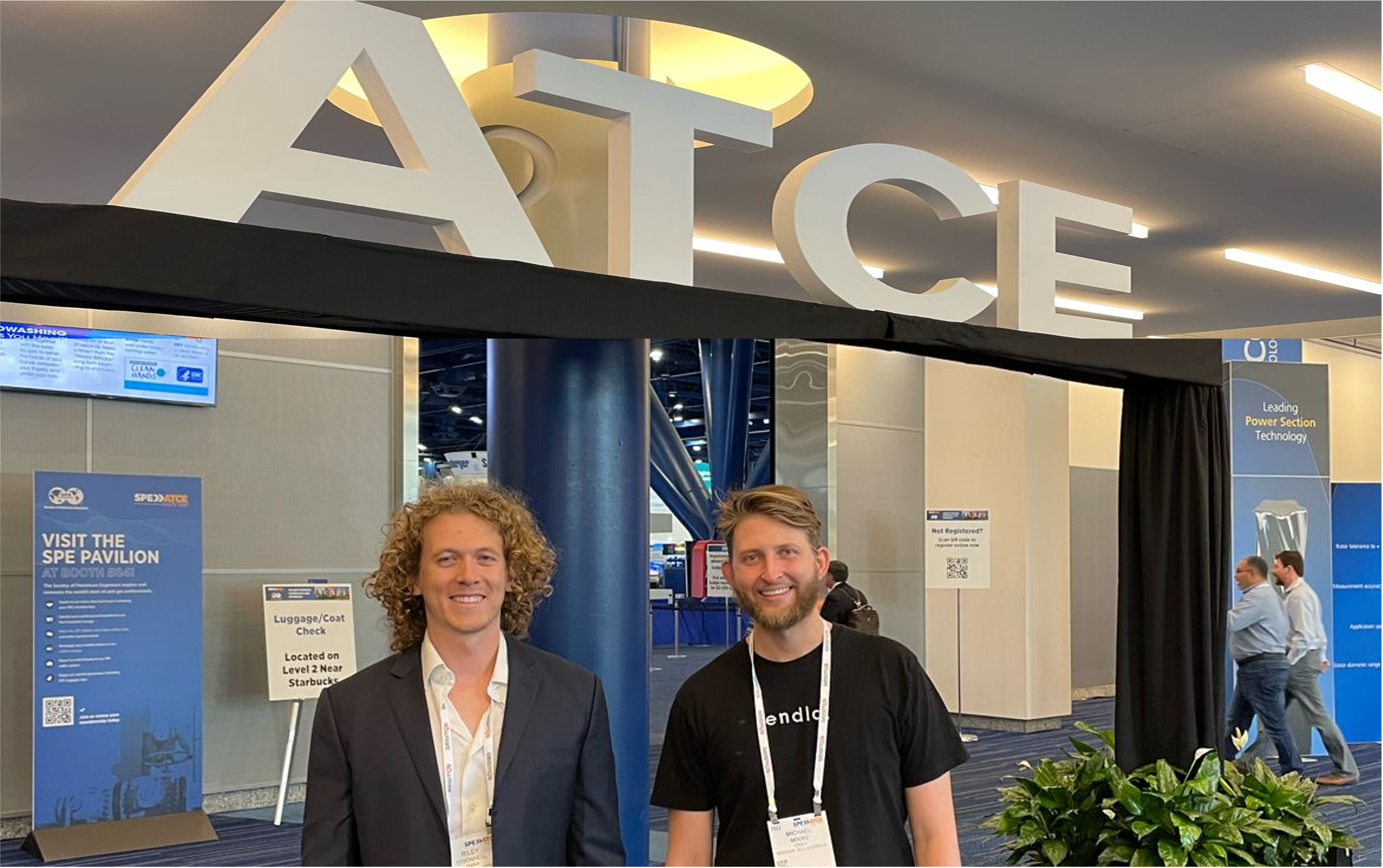 Riley and Michael at the SPE ATCE conference 2022.