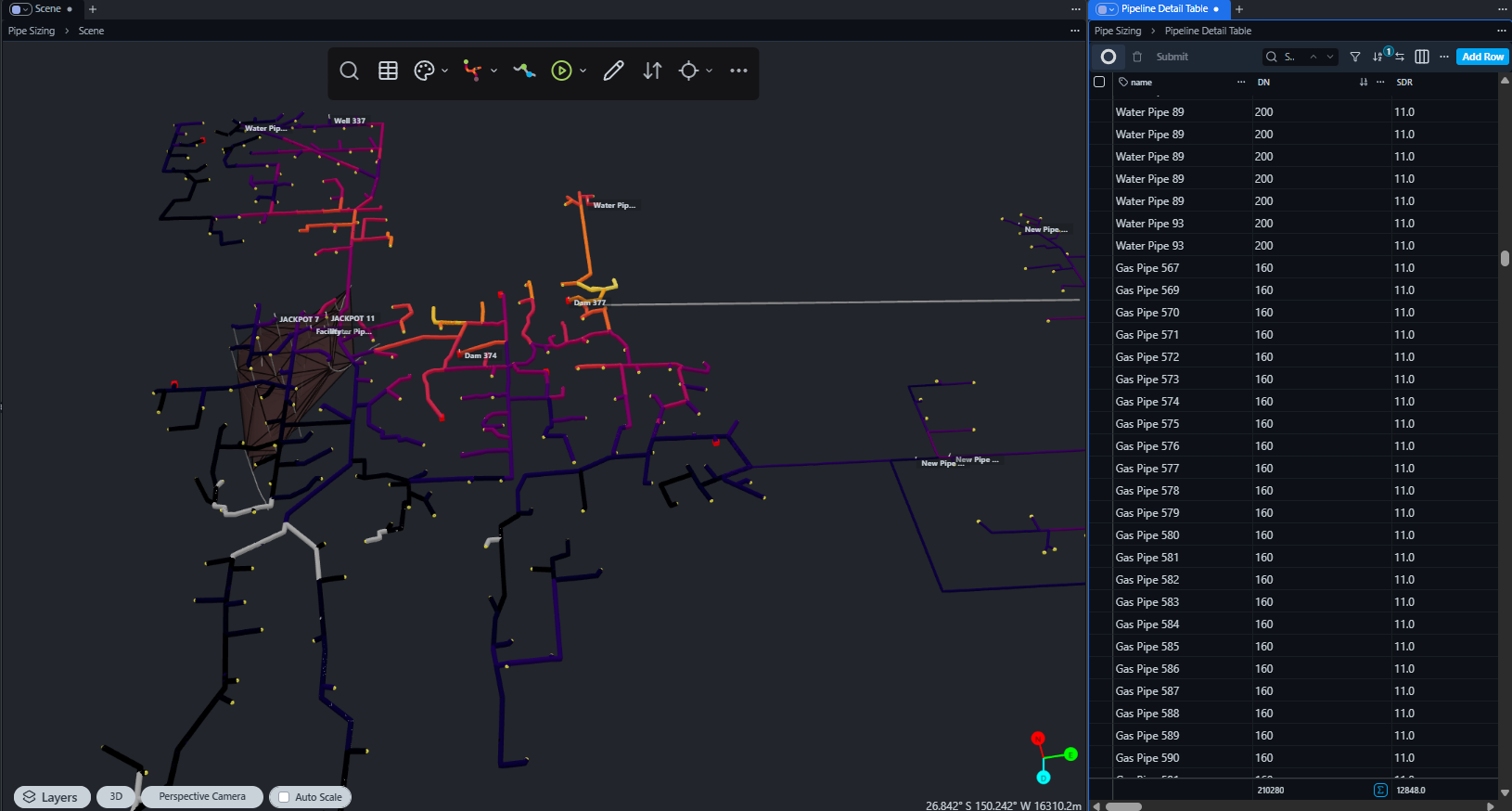 Pipeline data flow illustrating rapid updates