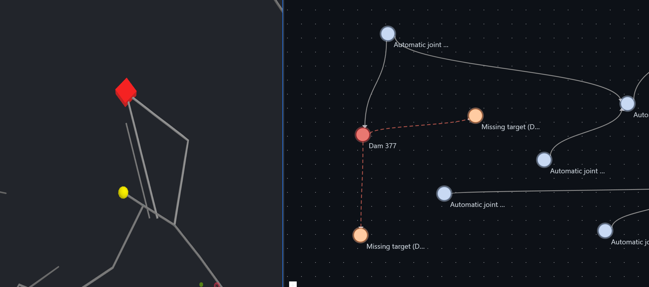 Health metrics highlight deltas and the topology editor fixes them fast